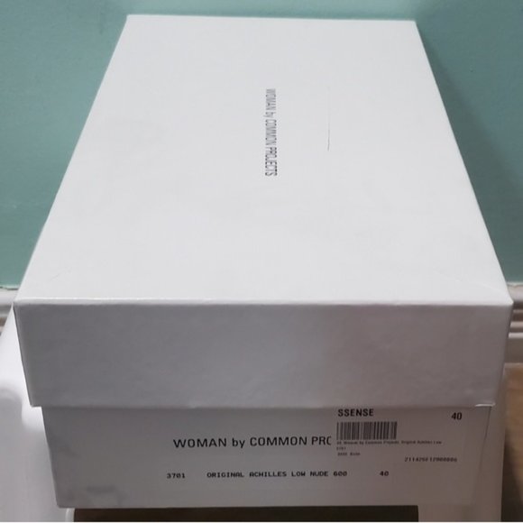 NIB WOMAN By COMMON PROJECTS Original Achilles Low Nude Pink Lthr Sneakers sz 40 - Picture 12 of 12
